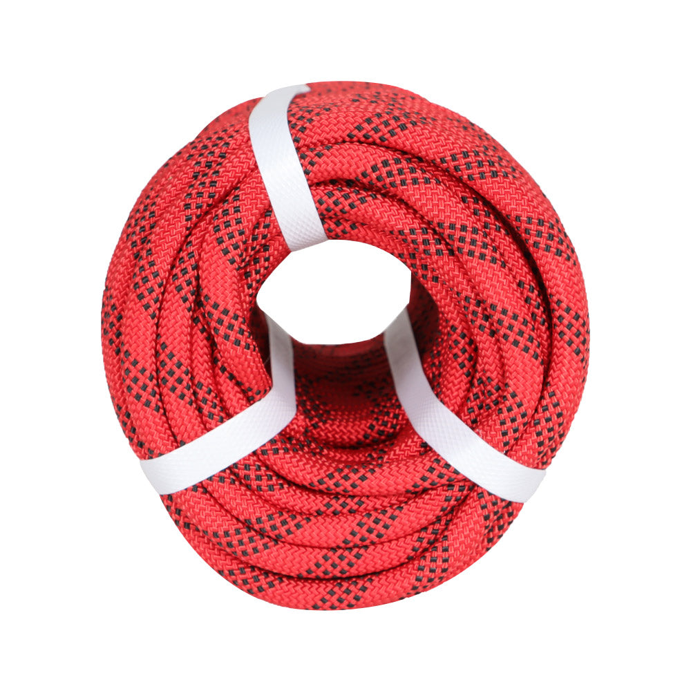Netuera 3/8 Inch Braided Polyester Rope 100Ft Rigging Rope Tensile Strength 3520Lbs Black & Red Netuera