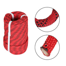 Netuera 3/8 Inch Braided Polyester Rope 100Ft Rigging Rope Tensile Strength 3520Lbs Black & Red Netuera