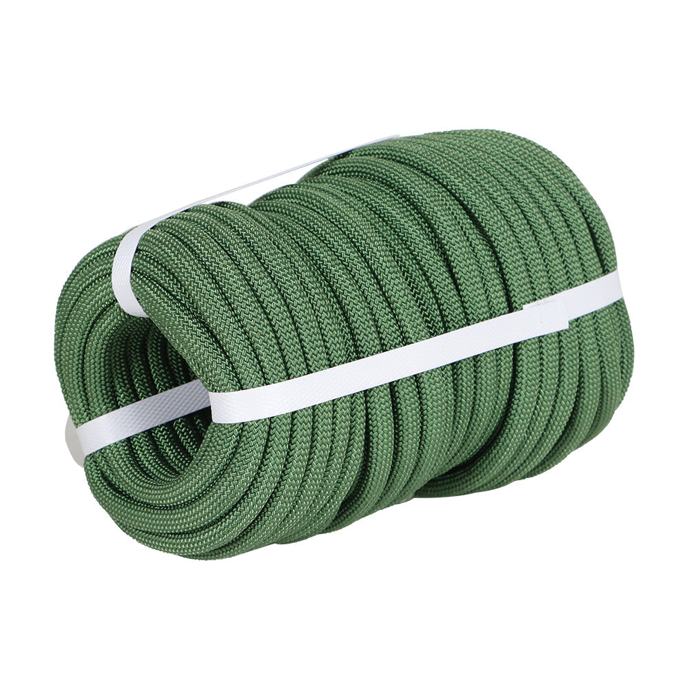 Netuera 3/8 x 100' green high strength polyester rope, maximum tensio