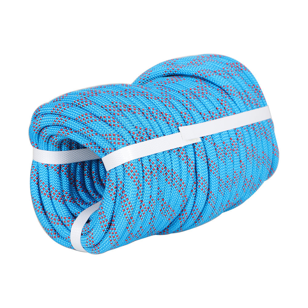 Netuera 3/8 "x100 ' Braided Rope Lightweight High Strength 3520 lbs Rigging Rope Blue & Red Netuera