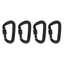 Netuera 4 Pack 12KN Rock Climbing Locking Carabiner Clip Camping Spring Hook Heavy Duty Netuera