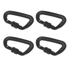 Netuera 4 Pack 12KN Rock Climbing Locking Carabiner Clip Camping Spring Hook Heavy Duty Netuera