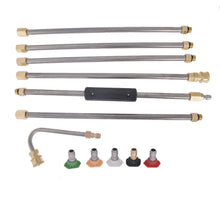 Netuera 5 Nozzle Tips Washer Extension Wand 4000 PSI Pressure 8ft Replacement Lance Netuera