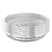 Netuera 5 Pack 10 in Clear Thick Plastic Heavy Duty Sturdy Plant Saucer Drip Trays Fit for pot Netuera