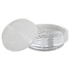 Netuera 5 Pack 10 in Clear Thick Plastic Heavy Duty Sturdy Plant Saucer Drip Trays Fit for pot Netuera