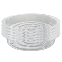 Netuera 5 Pack 8 in Clear Thick Plastic Heavy Duty Sturdy Plant Saucer Drip Trays Fit for pot Netuera