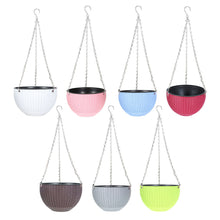 Netuera 7PCS&7Colors Hanging Flower Pots Garden Fence Balcony Basket Plant Pot Planter Decor Netuera