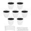 Netuera 7Pack Self-watering Plant Flower Pot Wall Hanging Plastic Planters with Hook
