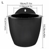 Netuera 7Pack Self-watering Plant Flower Pot Wall Hanging Plastic Planters with Hook Netuera