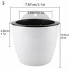 Netuera 7Pack Self-watering Plant Flower Pot Wall Hanging Plastic Planters with Hook Netuera
