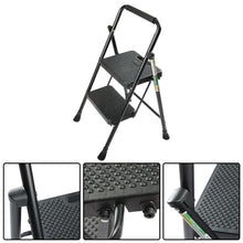 Netuera Aluminium 2 Step Folding Step Portable Ladder with Wide Anti-Slip Pedal Netuera