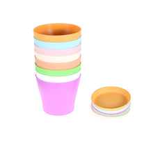 Netuera Colorful Plastic Colorful Flower Container Pots with Pallet Indoor Seed Nursery Netuera