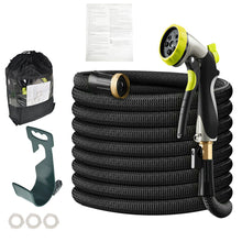 Netuera Garden Hose Heavy Duty Flexible Garden Water Hose 50FT/100FT Deluxe Expandable 100FT Hose+Hanger+Nozzle+ Netuera