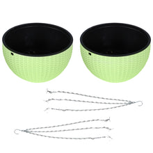 Netuera Hanging Flower Pots Garden Fence Balcony Basket Plant Pot Planter Decor Netuera