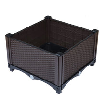 Netuera Plastic Raised Garden Bed Elevated Planter Box Kit Reserve Excess Water Outdoor Netuera