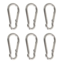 Netuera Stainless Steel Spring Snap Hook Carabiner 304 Stainless Steel Clips, Set of 6 Netuera