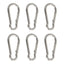 Netuera Stainless Steel Spring Snap Hook Carabiner 304 Stainless Steel Clips, Set of 6