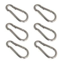 Netuera Stainless Steel Spring Snap Hook Carabiner 304 Stainless Steel Clips, Set of 6 Netuera