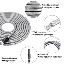 Stainless Steel Metal Garden Water Hose Pipe 25/50/75/100FT Flexible  US Netuera